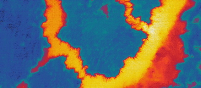 FLIR Vue Pro thermal infrared image of the East River taken from a UAS
