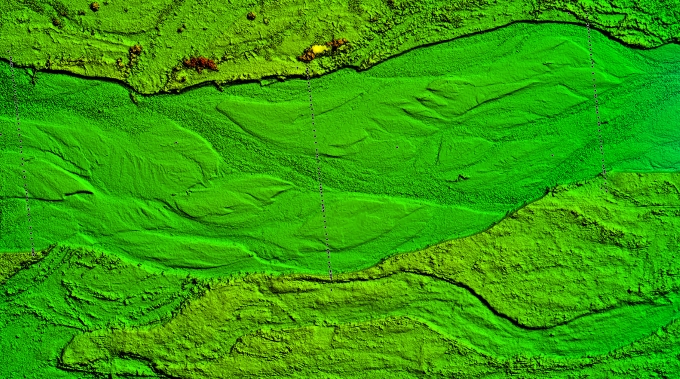 Platte River 3D model and orthophoto generated from the UAS acquired data