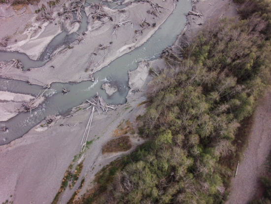 GoPro Hero2 image of Lake Aldwell taken by a UAS at 200 feet