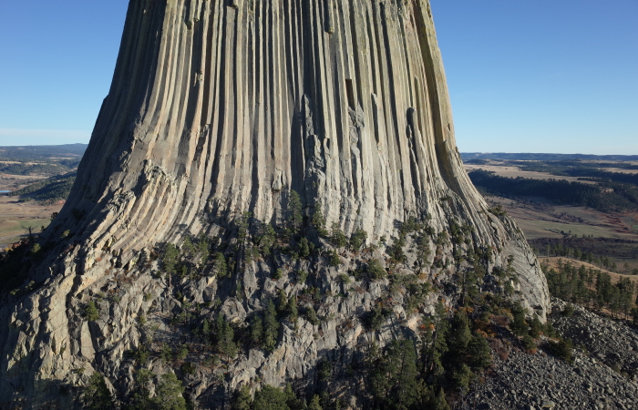 Ricoh GR II image of Devils Tower taken from a 3DR Solo