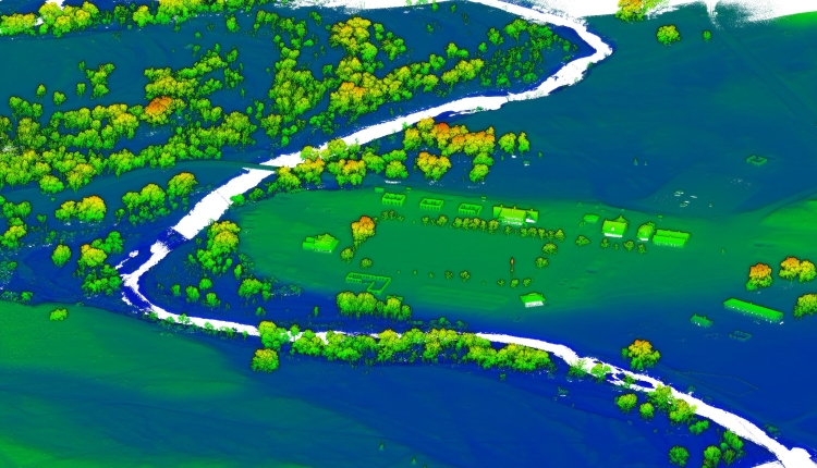 LiDAR Point Cloud Colored Height Ramp